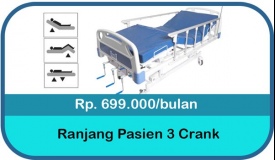Sewa Ranjang Pasien 3 Crank
